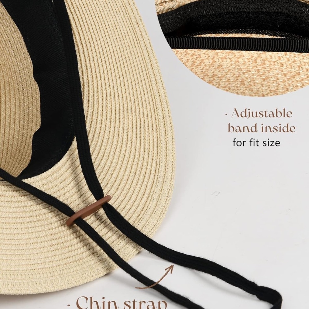 Elegant Cream Fedora Hat - Picture 5 of 6